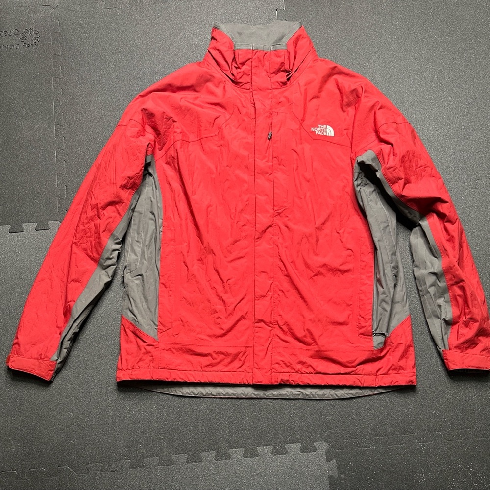 The North Face Men's Vibrant Red and Gray Performance Jacket - Picture 1 of 7